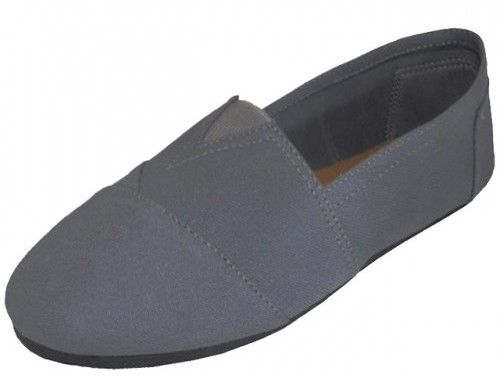 Photo 1 of Wholesale Men's Brown Color Slip on Canvas Shoes (24 Pairs)(24x$8.76)
