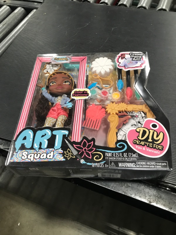 Photo 2 of ART SQUAD Vannah 10-inch Doll & Accessories with DIY Craft Painting Project, Kids Toys for Ages 3 Up, Gifts and Presents by Just Play Vana