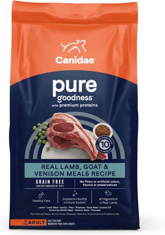 Photo 1 of Canidae Pure Real Lamb, Goat & Venison Meals Recipe Adult Dry Dog 4 LB
