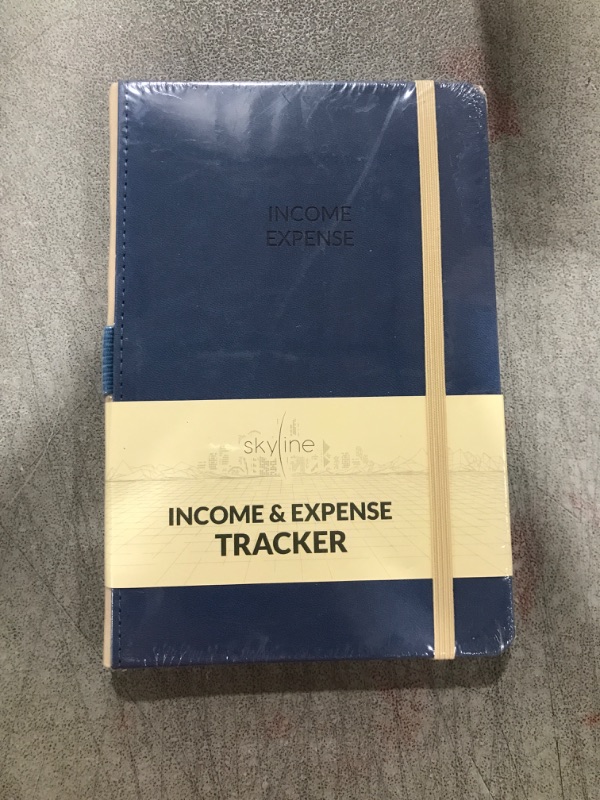 Photo 2 of Skyline Income and Expense Tracker Notebook – Accounting Ledger Book for Bookkeeping – Accounting Book & Bookkeeping Record Book, Small Business Essential, A5 (5.8" x 8.3"), Hardcover (Smoke Blue) Smoke Blue A5 (5.8? x 8.3?)