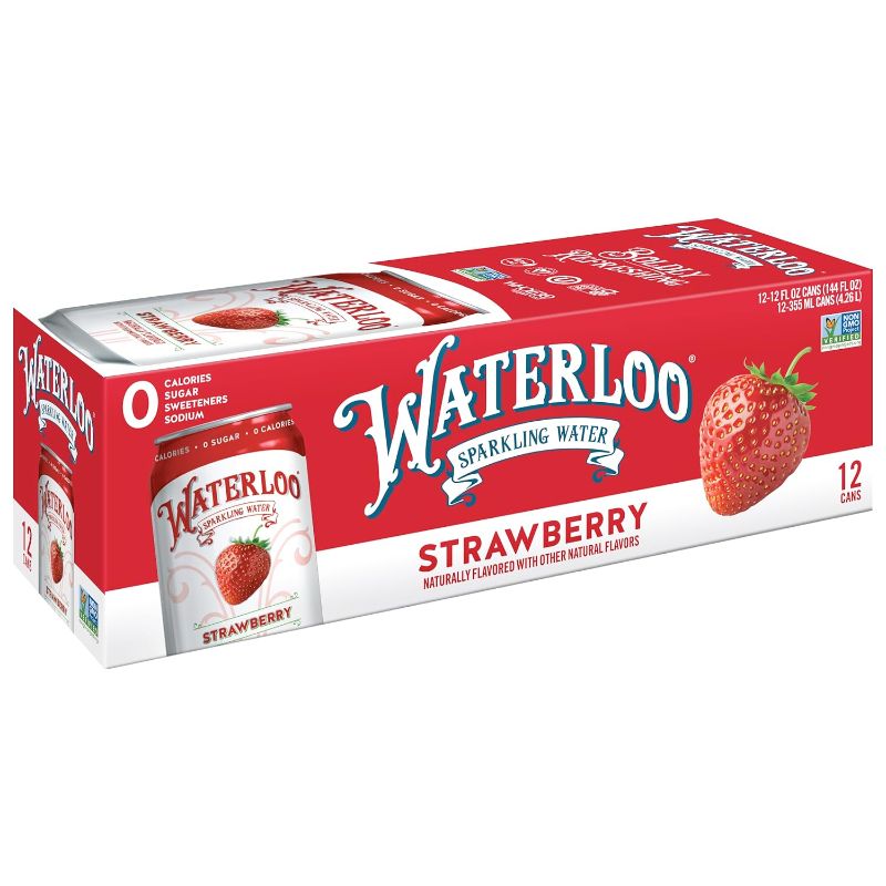Photo 1 of WATERLOO SPARKLING WATER: Water Sparkling Strawberry 12 Pack, 144 fo