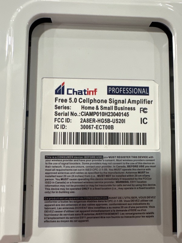 Photo 5 of Cellular Booster Box with 2 High-gain Indoor Antennas Up to 10000 Sq Ft, Support Boost 5G 4G LTE Signal and All U.S. Carriers - FCC Approved