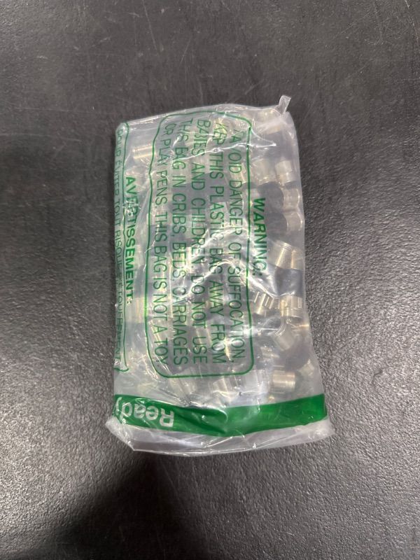 Photo 1 of PPC RG-6 Universal F-Type Coax Cable Compression Connectors, Bag of 50 Pcs. (EX6XL-PLPLUS)