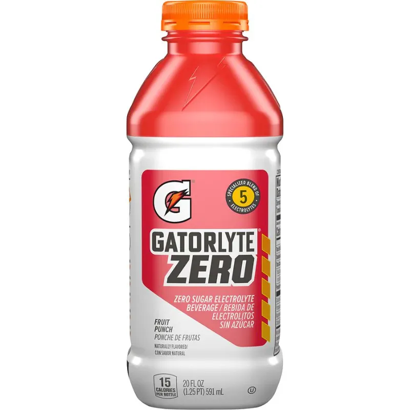 Photo 1 of  EXPIRED 06/2024 Gatorlyte Zero Variety Pack, Zero Sugar Hydration, 20 Fl Oz (Pack of 12)
