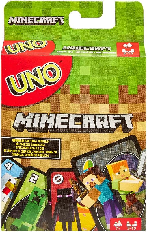 Photo 1 of UNO Minecraft Updated Family Classic Multiplayer Fast-Paced Mattel, Inc.