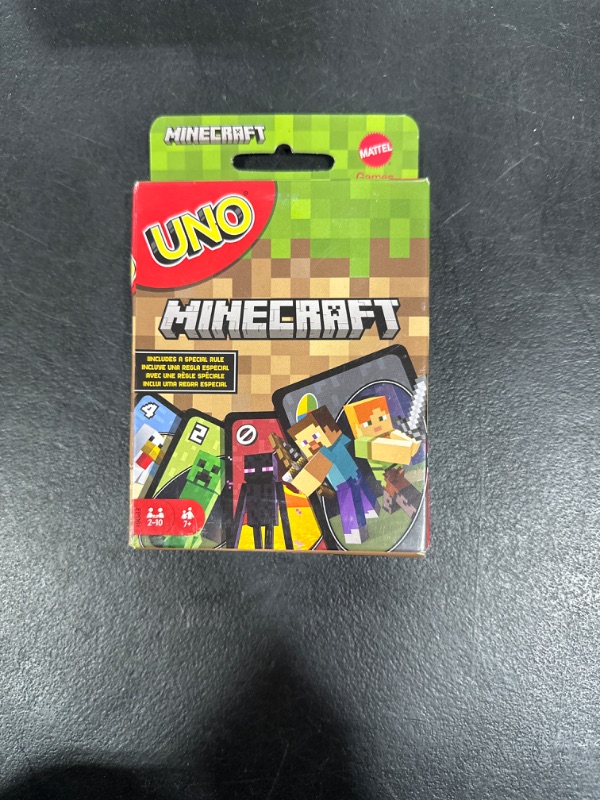 Photo 2 of UNO Minecraft Updated Family Classic Multiplayer Fast-Paced Mattel, Inc.