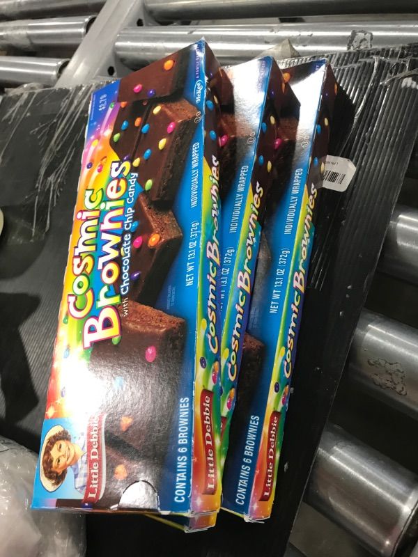 Photo 2 of Little Debbie Cosmic Brownies, 1 Box, 6 Individually Wrapped Brownies 3 PACK EXP JUL 2024