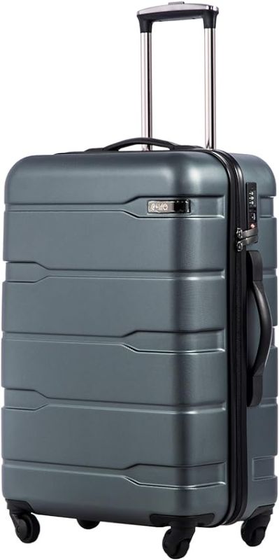Photo 1 of Coolife Luggage Expandable(only 28") Suitcase PC+ABS Spinner Built-In TSA lock 20in 24in 28in Carry on (Teal., L(28in).)
