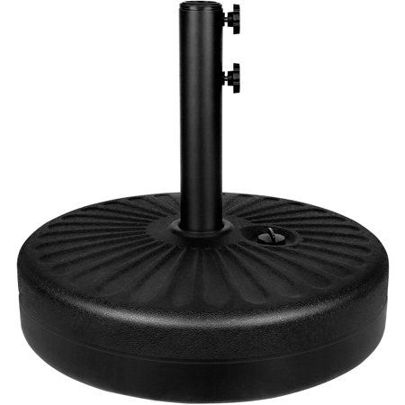 Photo 1 of Simple Deluxe 20 Heavy Duty Patio Umbrella Base Stand with Steel Holder Water Filled 50lbs Weight Capacity

