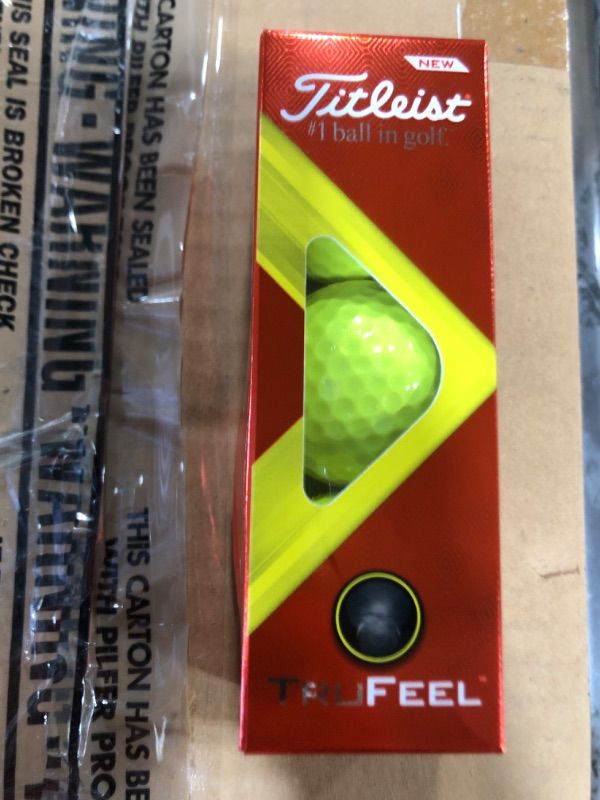 Photo 1 of Titleist TruFeel Yellow Golf Balls 3 Pack 
