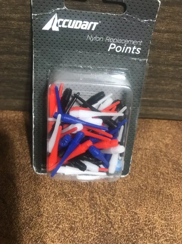 Photo 1 of Accudart 3/16 Inch Nylon Points 60 count Pack New lot 2

