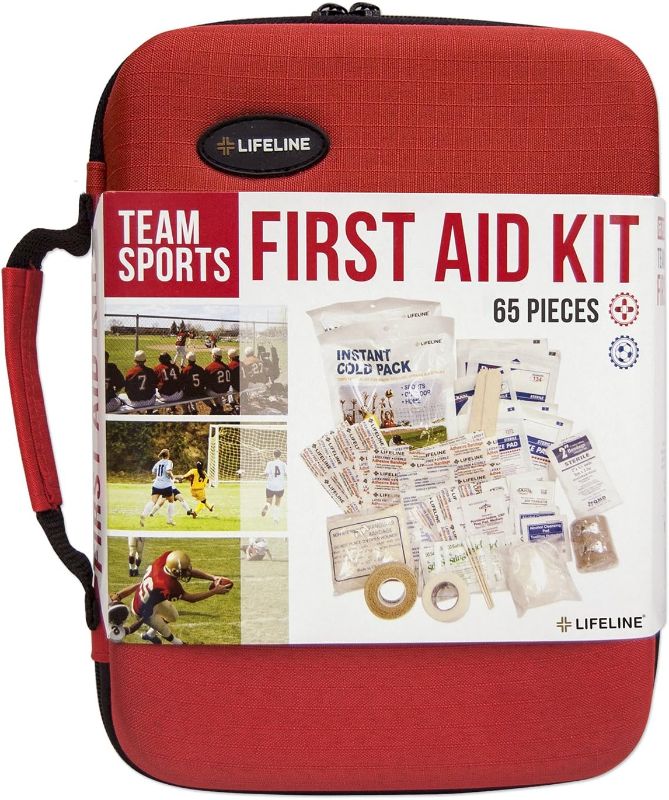 Photo 1 of Lifeline Team Sport First Aid and Safety Kit, Stocked with Essential First aid Components for Emergencies Resulting from Outdoor and Team Sports Activities
