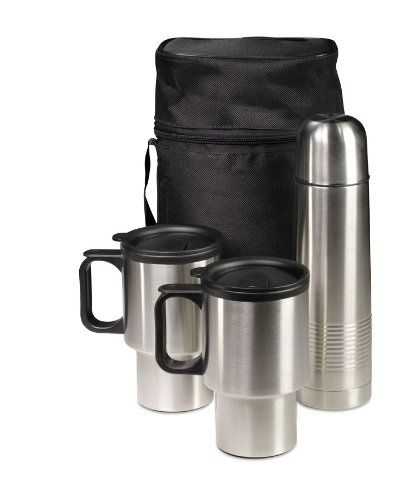 Photo 1 of Meridian Point Stainless Steel Travel Mug Set, 3-Piece
