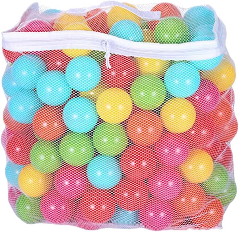 Photo 1 of C-LARSS 100 Ball Pit Balls, Safe BPA Free Phthalate Free Colorful Plastic Balls, Soft Crush Proof Ocean Ball for Ball Pit Play Tent and Baby Pool Party
