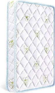 Photo 1 of Premium Crib & Toddler Mattress, 100% Knitted Fabric, Premium Fleece Surface-Hypoallergenic, Soft Breathable, 5" Thick-Firm and Optimal Support, Non-Toxic Crib Mattress for Crib & Toddler Bed