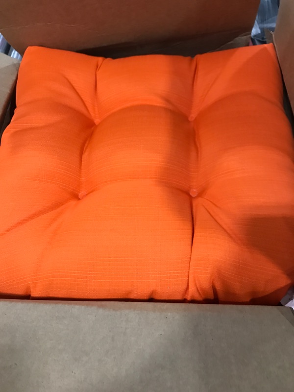 Photo 2 of 18 x 18 in seat suhsions orange 