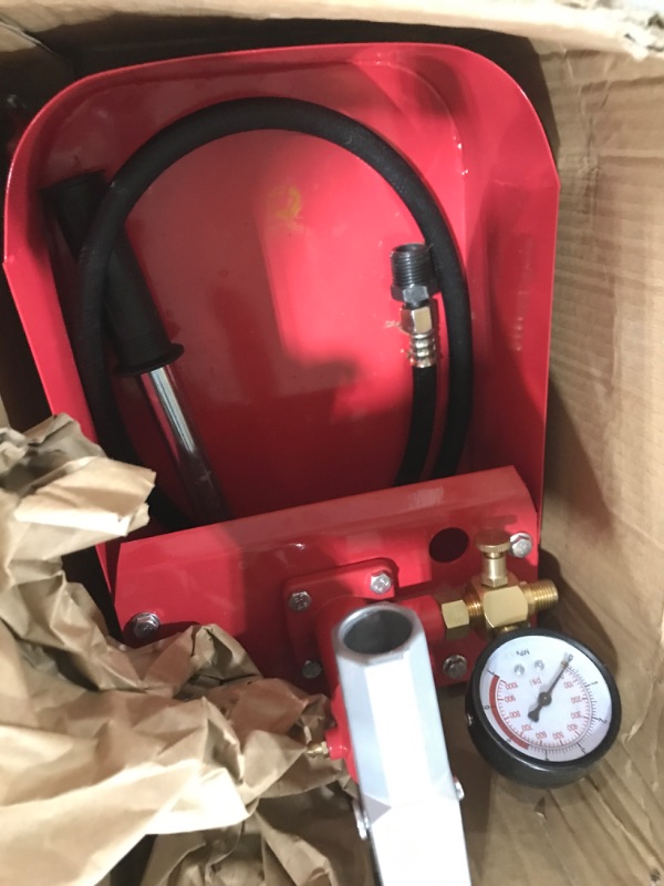 Photo 2 of 1000PSI 7MPa Hydrostatic Pump Tester Manual Pressure Test Pump Hand Pressure Test Pump Hydrostatic Test Pump for Pipeline Pressure Container Irrigation Firemen