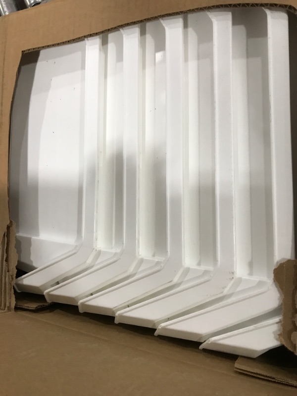 Photo 1 of ReadySpace Plastic Containers Storage Bins for Closet, Kitchen, Office, or Pantry Organization, Large, 6-Pack, White Large, 6-Pack White