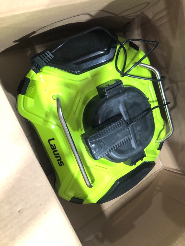 Photo 1 of Launs Cordless Robotic Pool Cleaner, Automatic Pool Vacuum, Dual-Motor, IPX8 Waterproof, with 110 Mins Maximum Runtime, Self-Parking, Pool Vacuum for Above (Aqua)