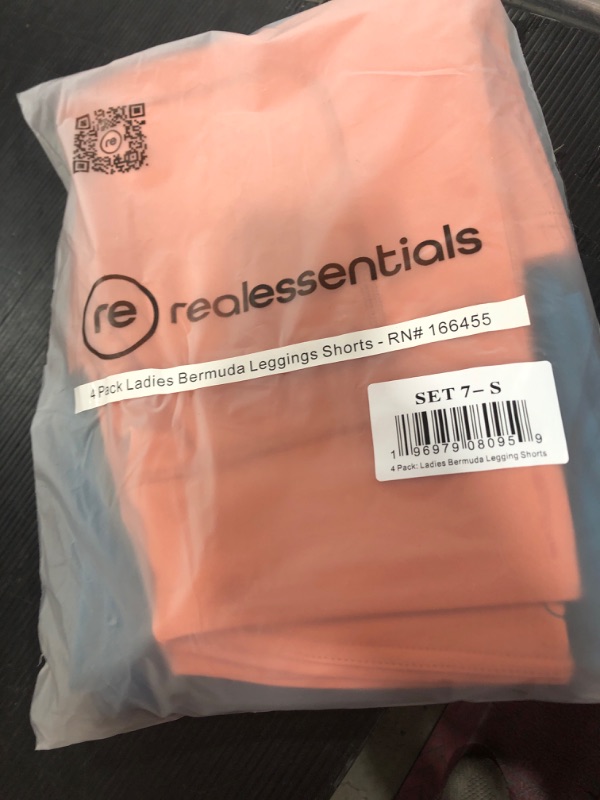 Photo 1 of 4 Pack: Women S 7 Bermuda Long High Waisted Shorts with Pockets - Casual Running Workout Athletic S