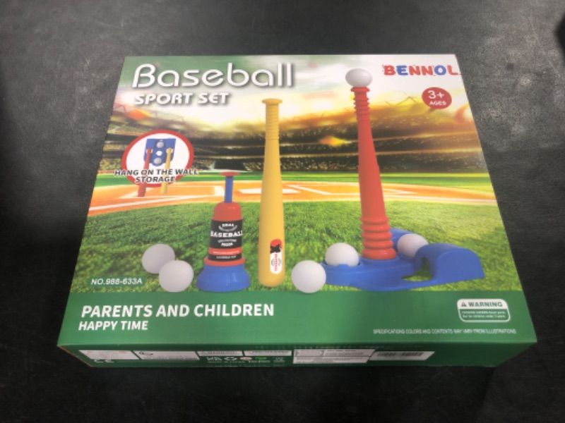 Photo 2 of Bennol T Ball Set Toys For Kids 3-5 5-8, Kids Baseball Tee For Boys Toddlers Includes 6 Balls, Auto Ball Launcher, Outdoor Outside Sports Tee Ball Set Toys Gifts For 3 4 5 6 Year Old Boys Toddler Kids