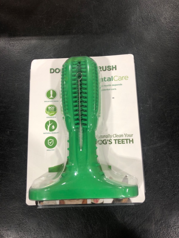 Photo 2 of Dog Toothbrush Chew Toy, Dog Teeth Stick, Dog Teeth Cleaning Toys, Aggressive Chewers for Small and Medium Dogs, Green