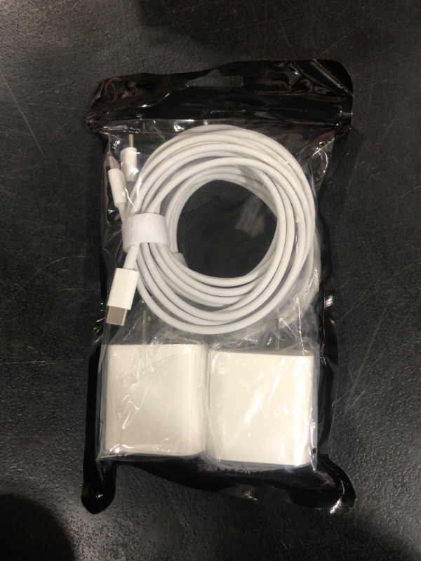 Photo 2 of New iPad Charger USB C 10FT for iPad Pro 12.9, 11 inch, iPad Air 5th/4th, iPad 10th generation, Mini 6th, iPhone 15, Google Pixel, PD 20W Fast Charging USB-C Block and Long USBC to C Cable 2Pack 