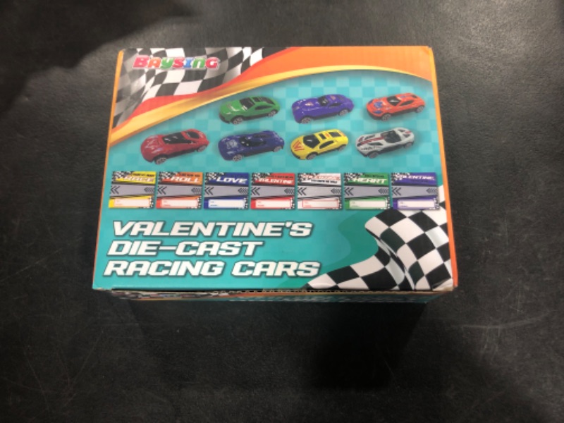 Photo 1 of 28 PACK VALENTINES DIECAST RACING CAR TOYS 