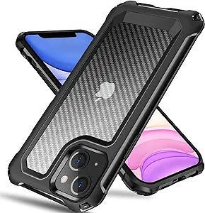 Photo 1 of iPhone 15 Case, [Military Grade Shockproof] [Soft TPU Bumper Frame] Anti-Scratch, Fingerprint Resistant, Protective Phone Case for iPhone 15, Black