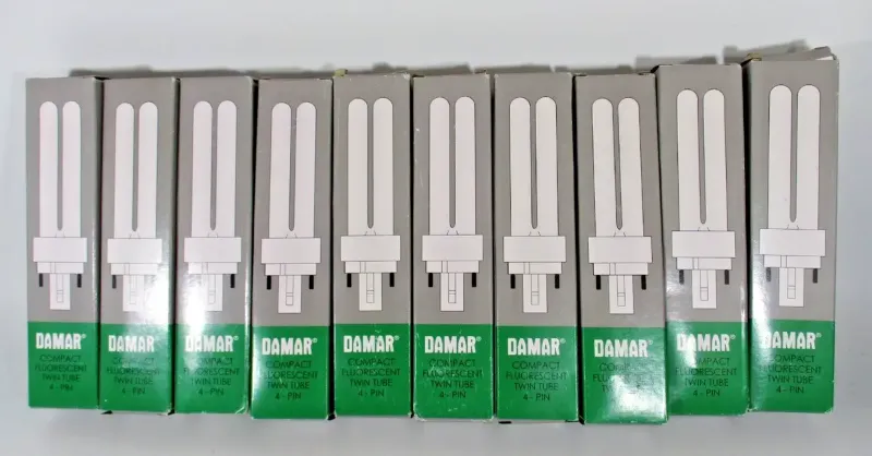 Photo 1 of (10 Pack) Damar Compact Fluorescent Double Twin Shape/4-pin F18DDTT/DE850/G24Q-2