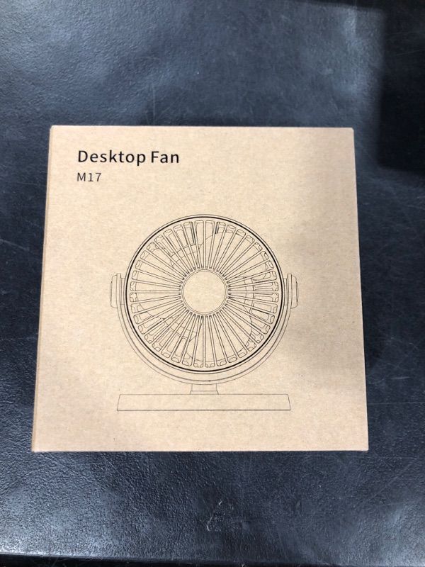 Photo 2 of FrSara USB Desk Fan, Small Desk Fan 3-Speed Adjustable, 360-Degree Rotation Adjustment, Ultra-Quiet, Large Air Volume, Comfortable, Stylish, Easy to Use USB White