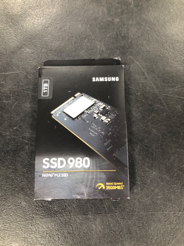 Photo 2 of SAMSUNG 980 SSD 1TB PCle 3.0x4, NVMe M.2 2280, Internal Solid State Drive, Storage for PC, Laptops, Gaming and More, HMB Technology, Intelligent Turbowrite, Speeds of up-to 3,500MB/s, MZ-V8V1T0B/AM