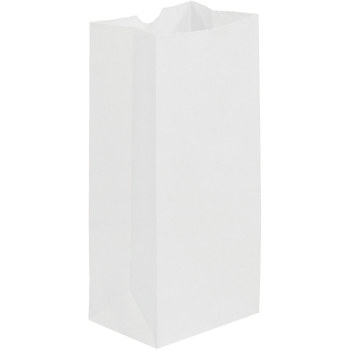 Photo 1 of Shipping Supply BGG103W White Grocery Bags - 9.75" x 5" x 3.25" - pack of 500