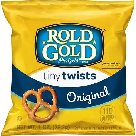 Photo 1 of Rold Gold Tiny Twists Pretzels, 1 Ounce (Pack of 40) --- EXP. 07-04-2024