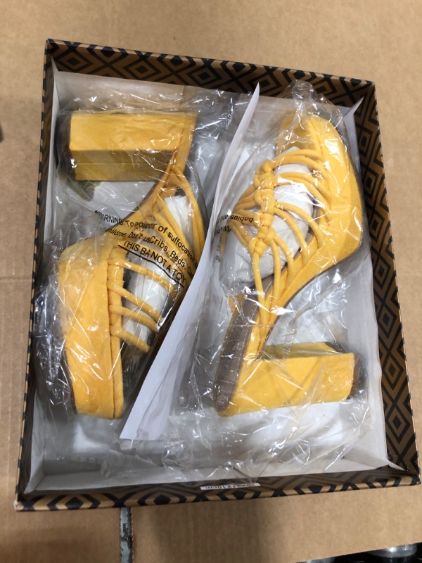 Photo 2 of Charles by Charles David Meadow Sandals - Yellow - 7.5
