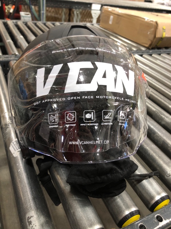 Photo 2 of VCAN V88 3/4 Open Face Motorcycle Scooter Helmet ECE & DOT Approved
