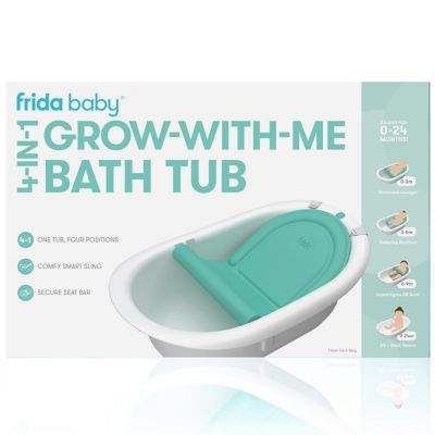 Photo 1 of Frida Baby 4 in 1 Grow with Me Baby Bath Tub for Newborn to Toddler White
