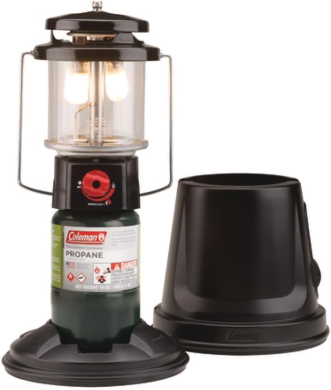 Photo 1 of Coleman QuickPack 810 Lumens 2-Mantle Propane Lantern with Carry Case
