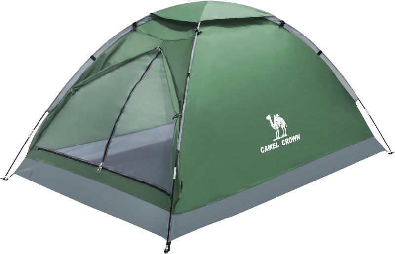 Photo 1 of CAMEL CROWN 2/3/4 Person Camping Tent with Removable Rain Fly, Easy Setup Outdoor Tents Water Resistant Lightweight Portable for Family Backpacking Camping Hiking Traveling
