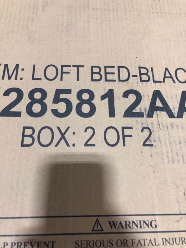 Photo 1 of [Set 1 of 2] Harper & Bright Designs Metal Twin Loft Bed with Desk, Twin Size Loft Bed with Stairs and Workstation Desk for Kids Teens, Space Saving Metal Loft Bed Frame,No Box Spring Needed, Black
