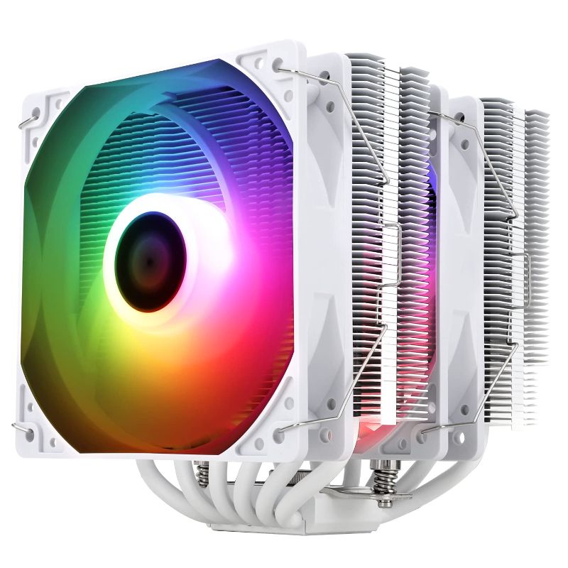 Photo 1 of  Thermalright Peerless Assassin 120 SE ARGB White CPU Air Cooler, 6 Heat Pipes Cooler, Dual 120mm C12CW-S PWM Fan, Aluminium Heatsink Cover, AGHP Technology, for AMD AM4 AM5/Intel 1700/1150/1151/1200 