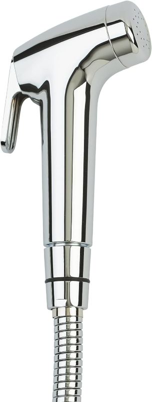 Photo 1 of Brondell PS-91C PureSpa Essential Handheld Bidet Sprayer for Toilets, Includes Spiral Metal Hose and Holster, Ambient Temperature, Polished Chrome
