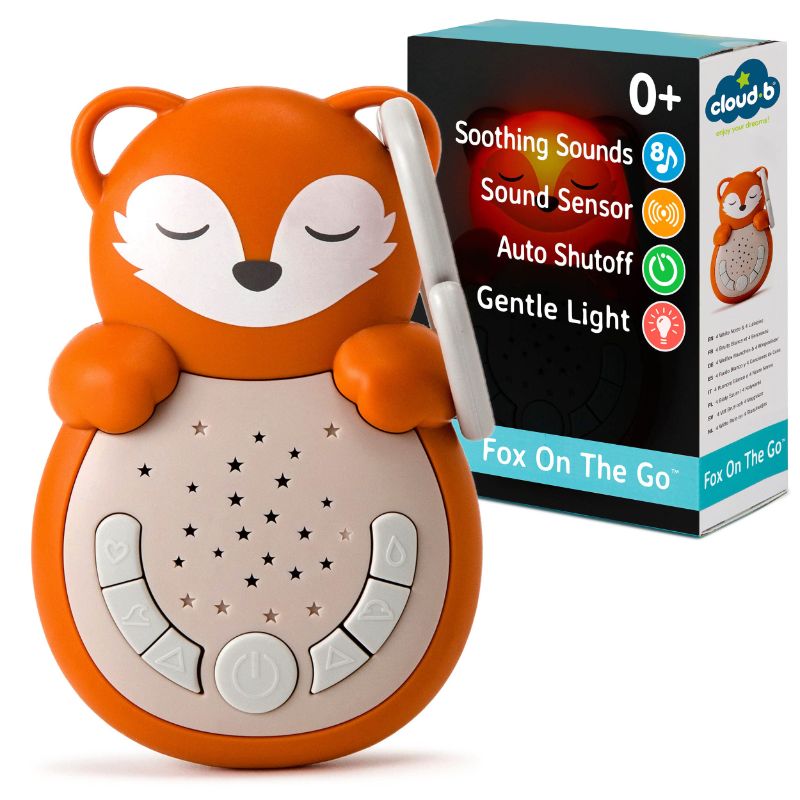 Photo 1 of Cloud b Travel Comforting Sound Machine w/Calming Light | 4 White Noise and 4 Lullabies | Re-Activating Smart Sensor | Sweet Dreamz On the Go™ - Fox Sweet Dreamz on the Go - Fox