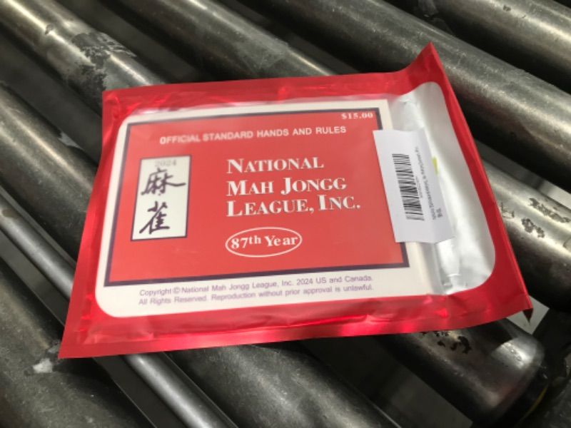 Photo 1 of NINIAN 2024 National Mahjong Cards Official Standard Hands and Rules - Mahjong Scorecard- 4Pc s