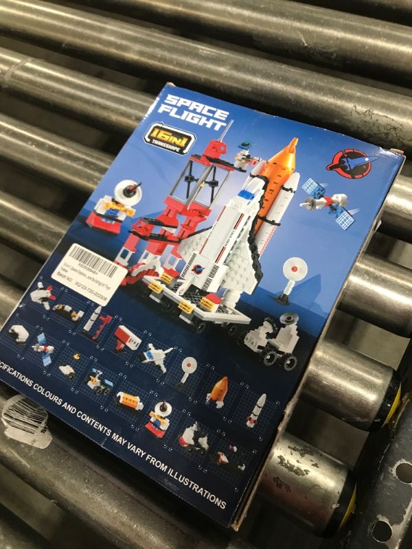 Photo 2 of 16 in 1 Space Rocket Launch Center Building Toy Set, STEM-Inspired Space Toy with Rocket, Launch Tower, Observatory, Control, Birthday Christmas Easter Gifts for 6 7 8 9 10 11 12 Year Old Boys 123-720