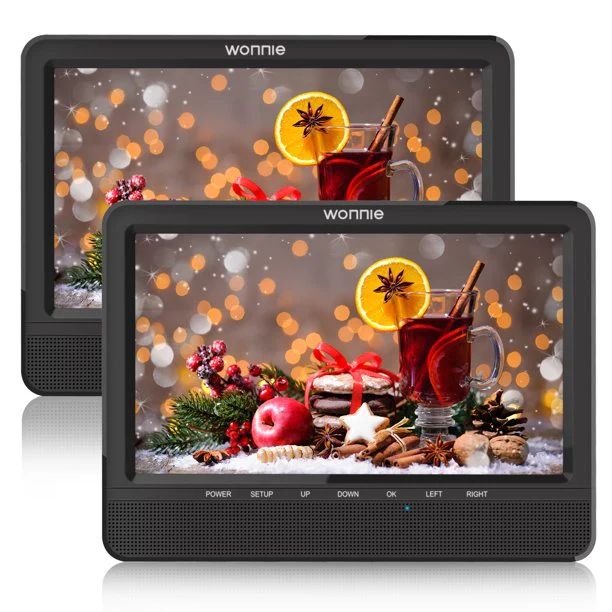 Photo 1 of WONNIE Premium 10" Dual DVD Players for Car( a DVD Player + a Monitor), Big Screen with More Shocking, Best Gift for Kids