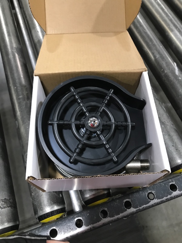 Photo 1 of Glass Rinser,Kitchen Aink Faucet Bottle Washer, Cleaner Accessories,Quick Rinser for Baby Bottle,Bar Glass Rinser,Kitchen Sink Automatic Flushing Device Black ABS brass