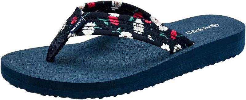 Photo 1 of  Ampeo Women's Arch Support Flip Flops Comfortable Casual Summer Beach Thong Sandals BLUE, SIZE 10