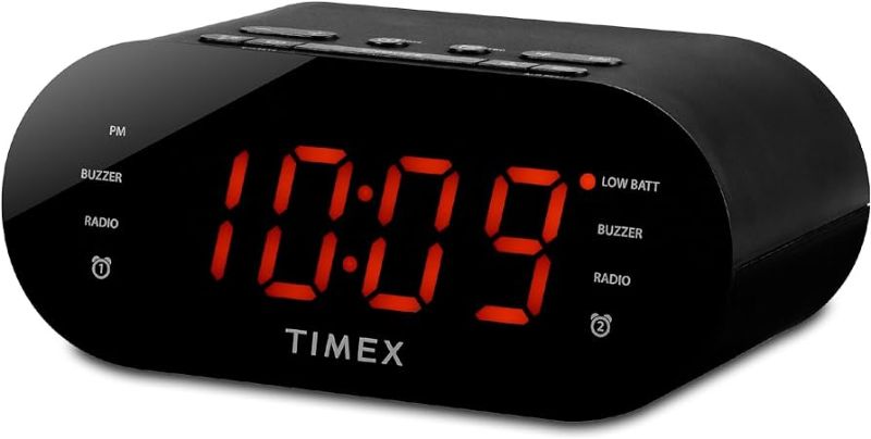 Photo 1 of Timex T231G AM/FM Dual Alarm Clock Radio with 1.2-Inch Display and Line-In Jack