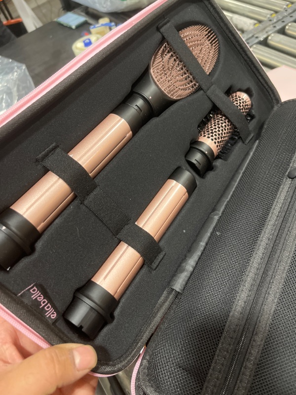 Photo 4 of ELLA BELLA®? 6 in 1 Professional Hot Air Styler • Powerful Hair Dryer & Straightener Set • Styling Without Heat Damage • Fast Drying Curling Volumizing Straightening • Includes Protective Travel Case
